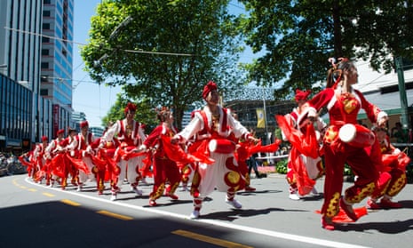 A recent Christmas parade in Wellington, New Zealand, where Robert Herewini has been invited to appear.