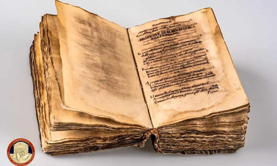 Nostradamus manuscript