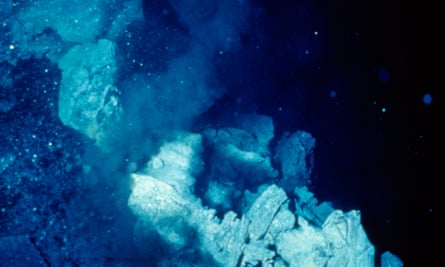 A hydrothermal vent on the East Pacific Rise, seen as the root of life.