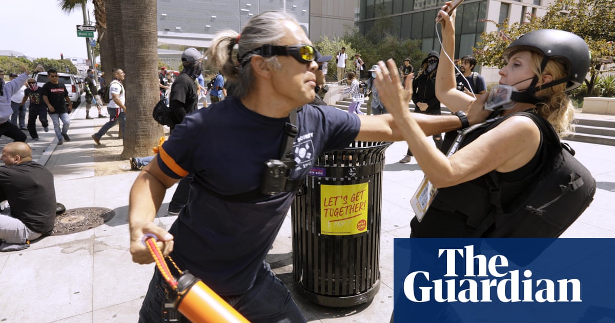 ‘Open season on media’: journalists increasingly targeted at Los Angeles protests