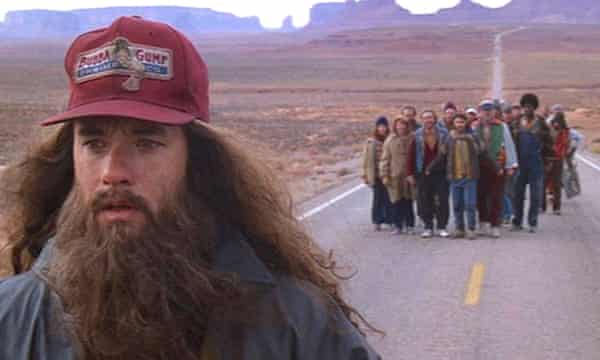 The real life Forrest Gump: why did Rob Pope run across the US five times?  | Fitness | The Guardian