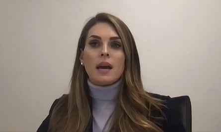 Video released by the House January 6 select committee shows Hope Hicks, during an interview.