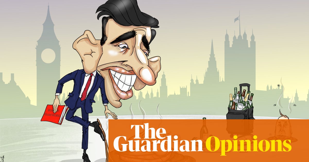 Nicola Jennings on how Rishi Sunak can't step free of past scandals –  cartoon | Opinion | The Guardian