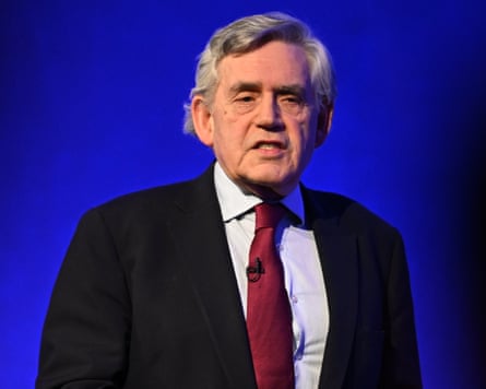 Gordon Brown speaks during LEAD 2024 event in London in February