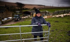 ‘It’s hard work, but we take pride in what we do’ … Rachel Hallos at Beeston Hall Farm in Yorkshire.