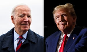 Composite image of Joe Biden and Donald Trump