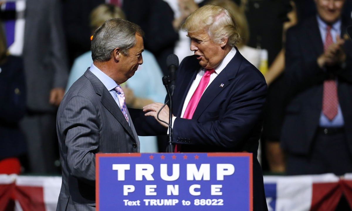 Nigel Farage rút lại sự ủng hộ đối với Donald Trump sau những cáo buộc sàm sỡ | Nigel Farage | The Guardian