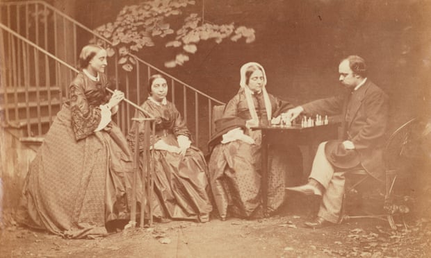 The Rossetti Family at Home, taken by Charles Dodgson (Lewis Carroll) in 1863.