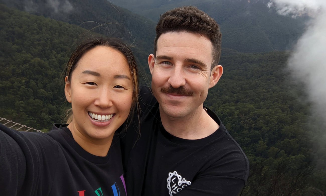 Susie and Andrew in Australia’s Blue Mountains