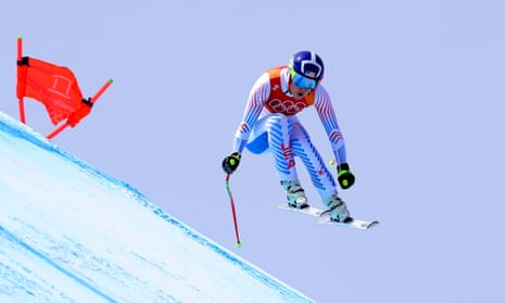 Lindsey Vonn during her run on Wednesday in Pyeongchang