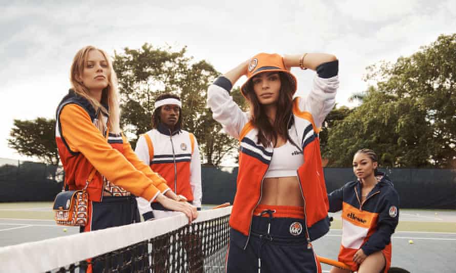 Emily Ratajkowski in Ellesse’s collab with Michael Kors