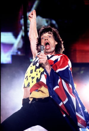 Mick Jagger on the Voodoo Lounge Tour in 1994 in New York.
