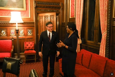 Kemi Badenoch with Mike Johnson