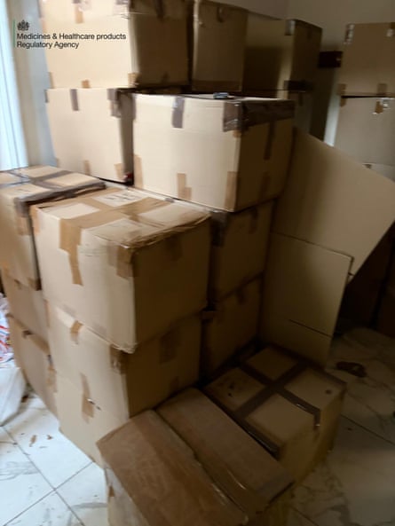 Lots of cardboard boxes stacked up