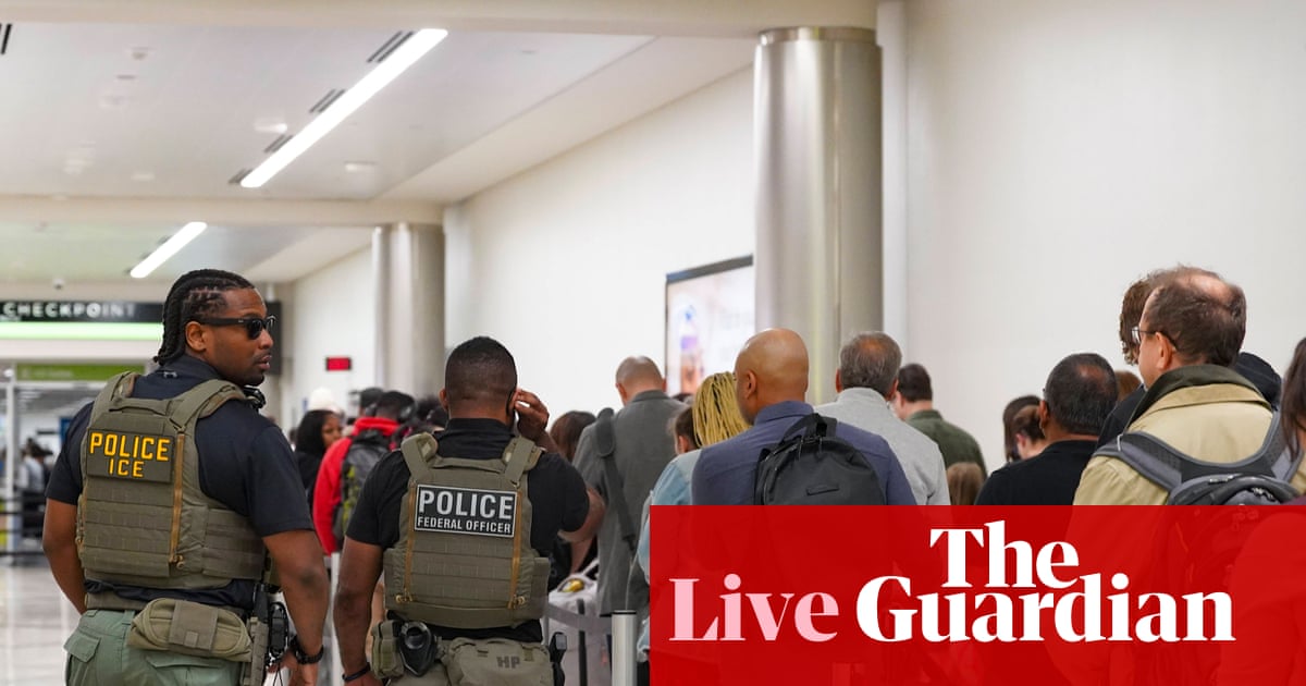 US airports continue to see long lines and fewer TSA staff amid partial DHS shutdown live