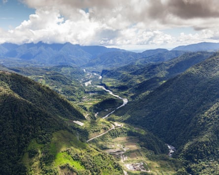 The Andes mountain range