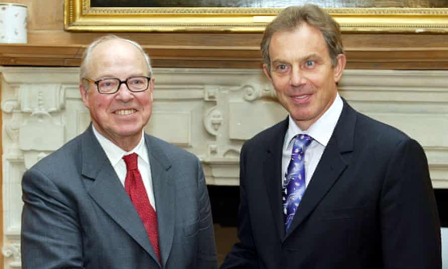 Hans Blix with Tony Blair in 2003.