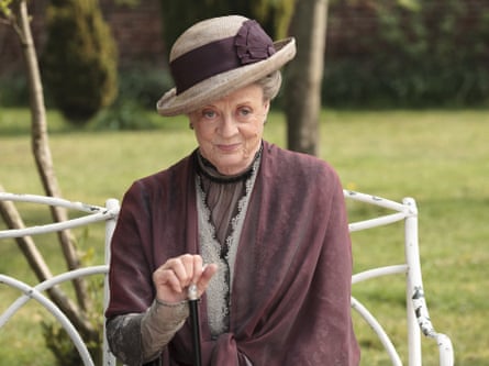 Maggie Smith as the Dowager Countess Grantham in Downton Abbey.