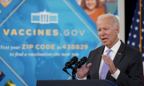 Joe Biden speaks on Covid vaccines in Washington DC on 3 November. 