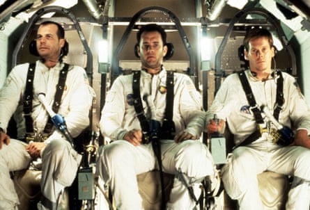 With Bill Paxton (left) and Kevin Bacon in Apollo 13.