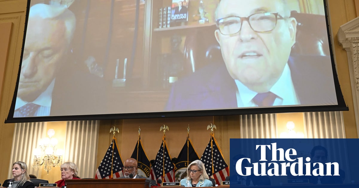 ‘Intoxicated’ Giuliani wanted Trump to declare victory on election night, investigation told – video