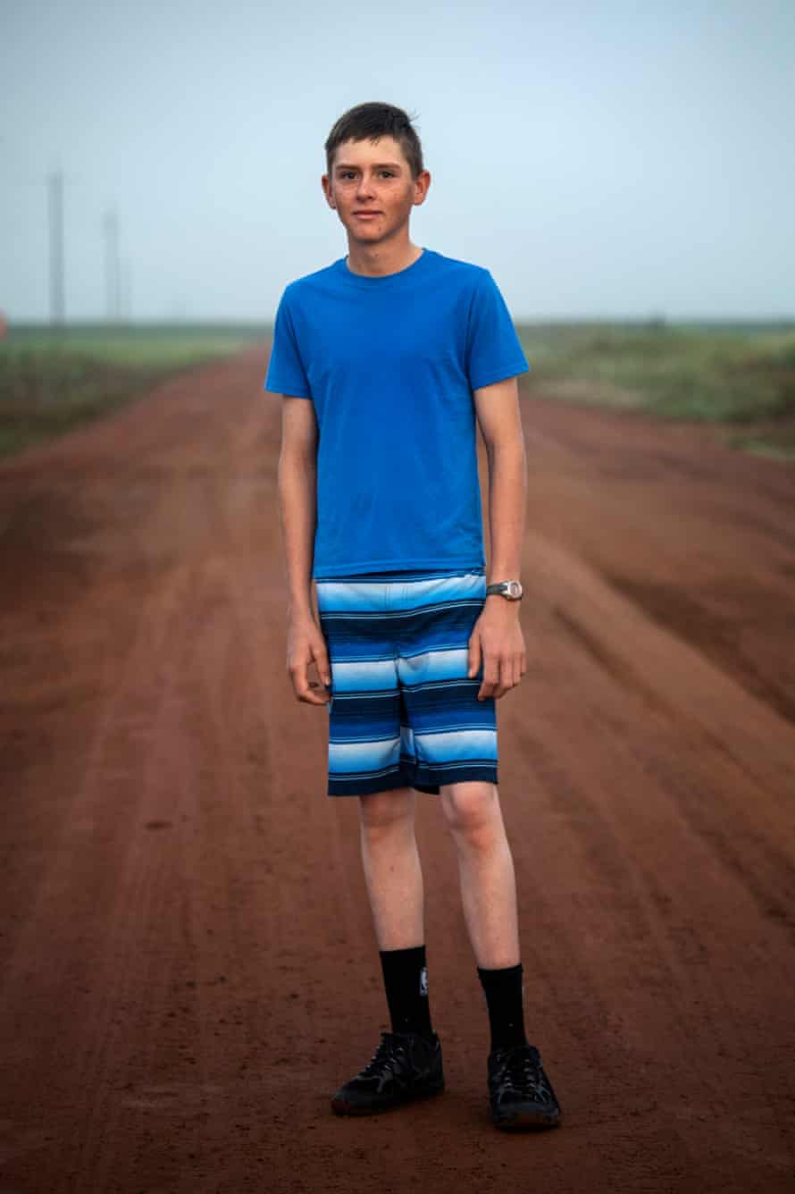 Martin Klause, 16, finished school to help his parents on the farm