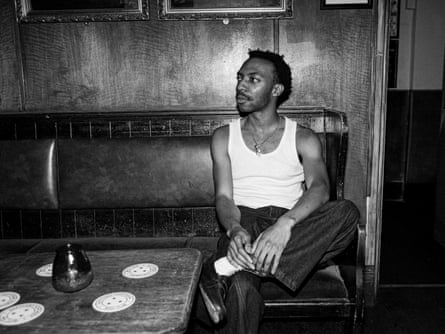 A man relaxing at a Deptford Northern Soul Club night in London