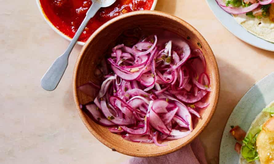 Prawn tacos, pico de gallo and pickled red onions: Karla Zazueta’s Mexican recipes | Food 1 Karla Zazueta pickled red onion
