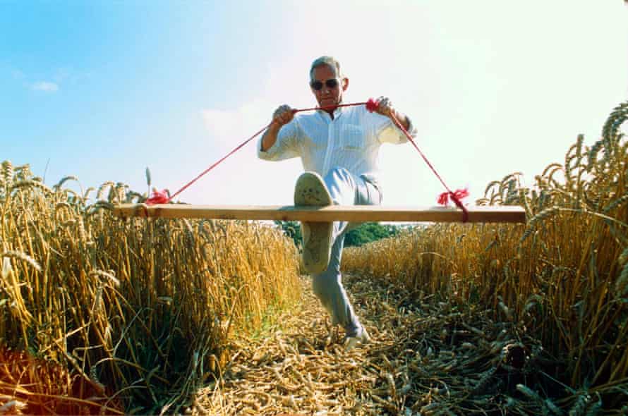 Artists on a different level… crop circle pioneer Dave Chorley, who collaborated with Doug Bower.