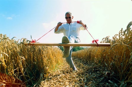 Artists on a different plane … crop circle pioneer Dave Chorley, who teamed up with Doug Bower.