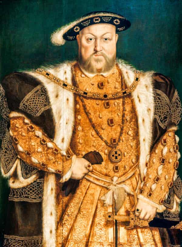 1538 portrait of Henry VIII after Hans Holbein.