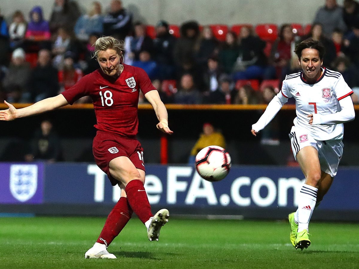 Beth Mead And Ellen White Put England Back On Track Against Spain England Women S Football Team The Guardian World Cup Kick In Groin Red Card 2022