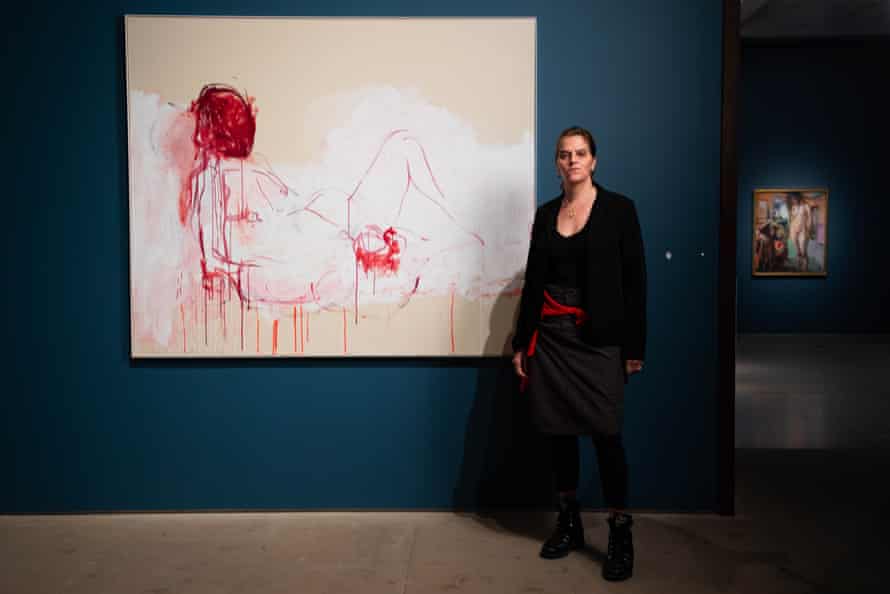 Tracey Emin at the Royal Academy last November for the opening of her joint show with Edvard Munch.