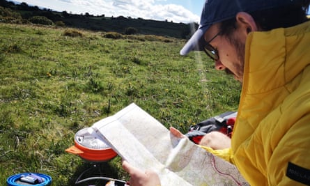 Chloe’s partner Jon in Dartmoor.