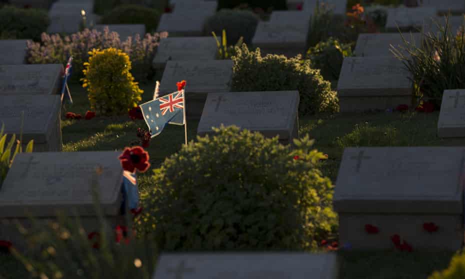 Graves at Lone Pine cemetery on Gallipoli today.