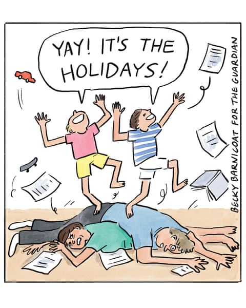 End of term cartoon by Becky Barnicoat, panel 4