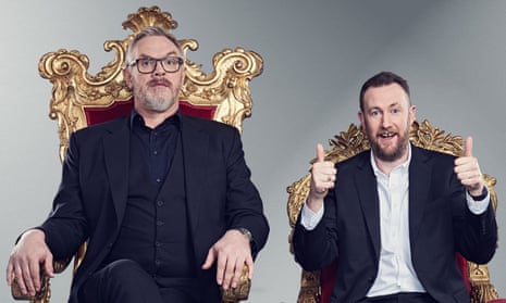 The Dave show Taskmaster, with Greg Davies (L) and Alex Horne