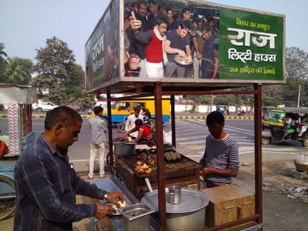 Street food vendor Brij Bihari Rai