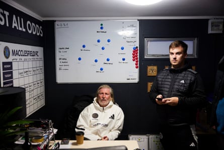 Robbie Savage in his manager’s office
