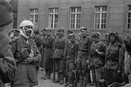 The only surviving member of a tank crew. Seelow Heights, Germany, April 1945