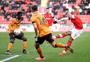 A fine finish from Kyle Vassell puts Rotherham United in front.