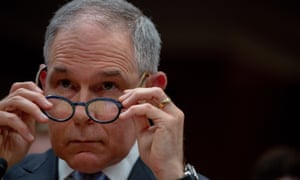 Scott Pruitt on Capitol Hill in Washington DC on 16 May 2018.