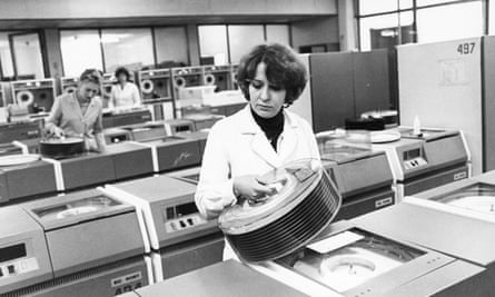 A computer centre in Plovdiv, Bulgaria, 1983.
