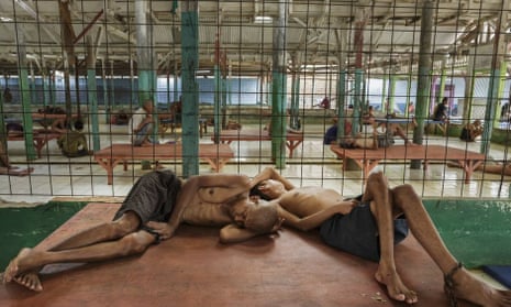 Residents at a rehabilitation centre for mentally ill people in Galuh, Indonesia. Shackling was banned in the country in 1977, but the practice remains widespread.