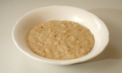 A bowl of porridge, of the type that you would not find inside a Welsh prison.