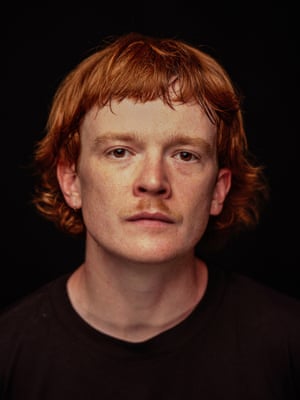 Portrait of Eamon Sandwith, vocalist for Australian pub punk band The Chats