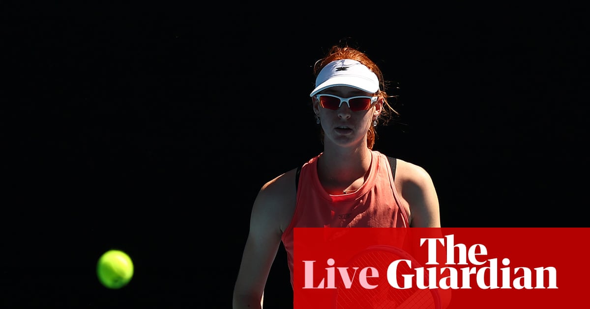 Tereza Valentova v Maya Joint: Australian Open first round live