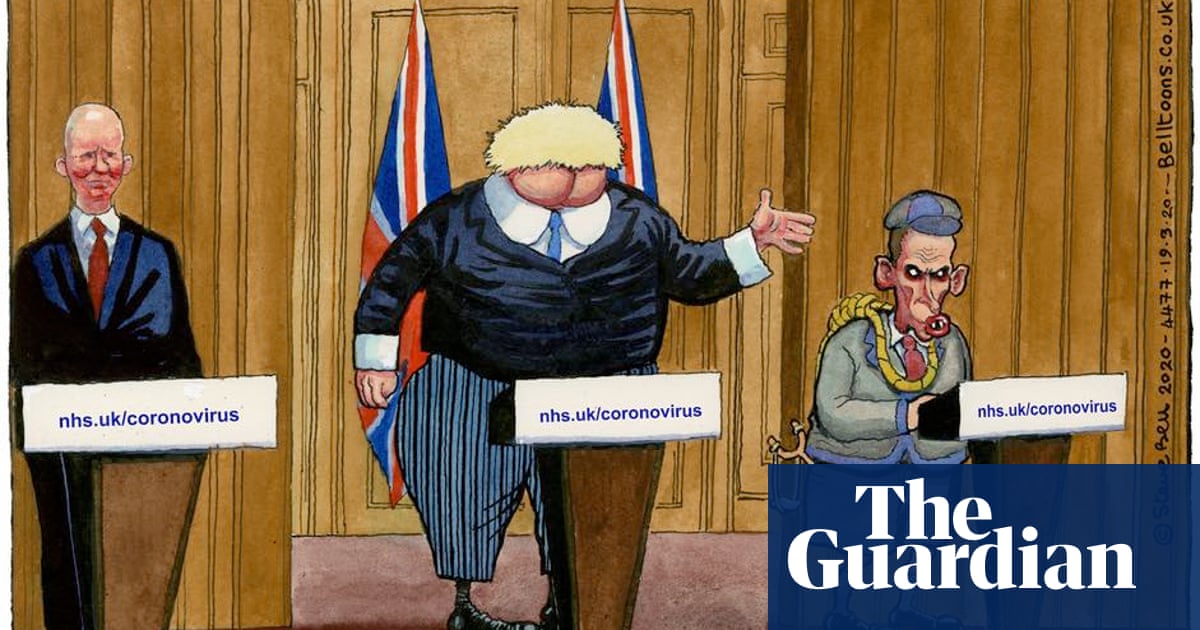 Steve Bell On Boris Johnson S Daily Coronavirus Briefings Cartoon Opinion The Guardian