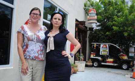 Meagan Hull, left, and real estate agent Mila de Mier both oppose genetically modified mosquitoes, and say they’re willing to take the fight all the way.