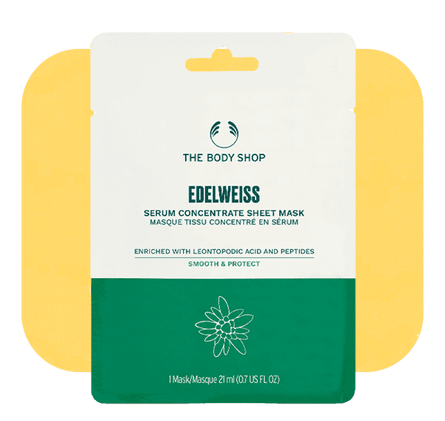 Body Shop Edelweiss Serum Concentrate Sheet Mask